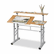SAF3965MO Adjustable Split Level Workstation, 47-1/4w x 29-1/2d x 37-1/4h, Medium Oak By SAFCO PRODUCTS