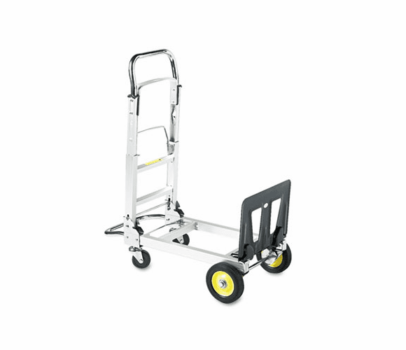 SAF4050 Hide-Away Convertible Truck, 400lb Capacity, 15-1/2w x 43d x 36h, Aluminum By SAFCO PRODUCTS