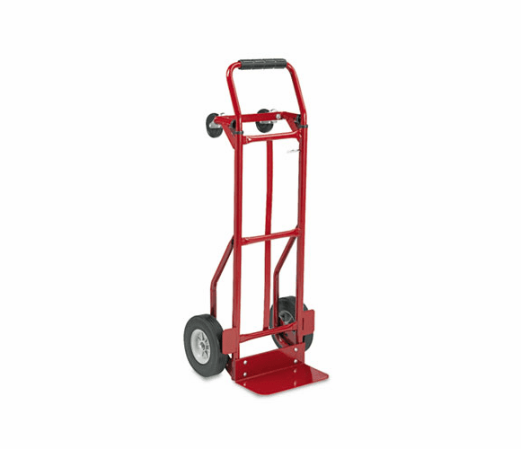 SAF4086R Two-Way Convertible Hand Truck, 500-600lb Capacity, 18w x 51h, Red By SAFCO PRODUCTS