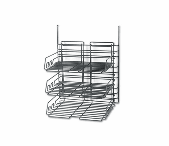SAF4150CH Panelmate Triple-Tray Organizer, 13 1/2 x 17 1/4, Charcoal Gray By SAFCO PRODUCTS