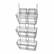 SAF4151CH Panelmate Triple-File Basket Organizer, 15 1/2 x 29 1/2, Charcoal Gray By SAFCO PRODUCTS