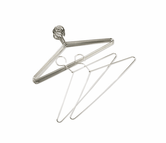 SAF4165 Hangers for Safco Shelf Rack, 17", Steel Hook, Chrome-Plated, 12/Carton By SAFCO PRODUCTS