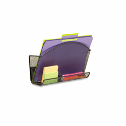 SAF4180BL Onyx Magnetic Mesh File Pocket with Accessory Organizer By SAFCO PRODUCTS