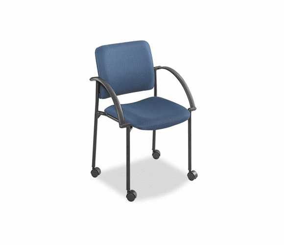 SAF4184BU Moto Stacking Chairs, Blue Fabric Upholstery, 2/Carton By SAFCO PRODUCTS