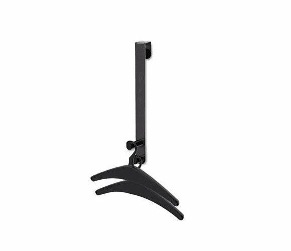 SAF4228BL Plastic Coat Hook, 2 Hook, 1-3/4 x 2-1/2 x 19-1/4, Black By SAFCO PRODUCTS