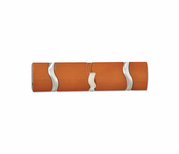 SAF4242CY Designer Wall Rack, Cherry, Wood, Wall-Mounted, 3 Hooks By SAFCO PRODUCTS