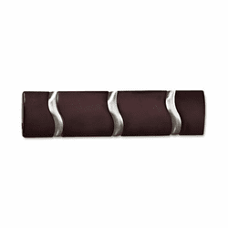 SAF4242MH Designer Wall Rack, Mahogany, Wood, Wall-Mounted, 3 Hooks By SAFCO PRODUCTS