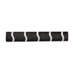 SAF4243BL Designer Wall Rack, Black, Wood, Wall-Mounted, 5 Hooks By SAFCO PRODUCTS