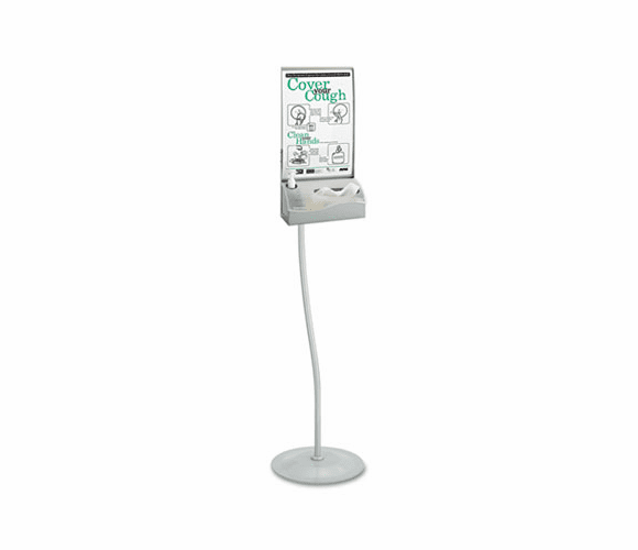 SAF4262SL Floor Hygiene Station with Stand, Silver, 11 1/2 x 5 x 64 By SAFCO PRODUCTS
