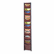 SAF4333CY Solid Wood Wall-Mount Literature Display Rack, 11-1/4w x 3-3/4d x 66h, Cherry By SAFCO PRODUCTS