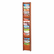 SAF4333CY Solid Wood Wall-Mount Literature Display Rack, 11-1/4w x 3-3/4d x 66h, Cherry By SAFCO PRODUCTS