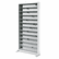 SAF4936LG A/V Adjustable Open Shelving, 12 Shelves, 36w x 13-1/4d x 78h, Light Gray By SAFCO PRODUCTS