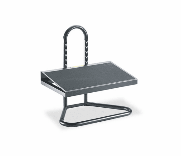 SAF5124 Ergonomic Industrial footrest, Adjustable Height, Black By SAFCO PRODUCTS