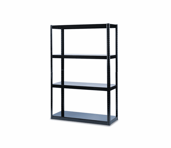 SAF5246BL Boltless Steel Shelving, 5 Shelves, 48w x 18d x 72h, Black By SAFCO PRODUCTS