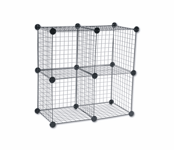 SAF5279BL Wire Cube Shelving System, 14w x 14d x 14h, Black By SAFCO PRODUCTS