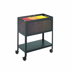 SAF5350BL Steel Mesh Open Top Tub File, 13-1/2w x 24-1/4d x 27-1/2h, Black By SAFCO PRODUCTS