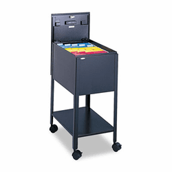 SAF5361BL Standard Locking Mobile Tub File, Letter Size, 13-1/2w x 19-1/4d x 28h, Black By SAFCO PRODUCTS