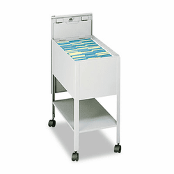 SAF5361GR Standard Locking Mobile Tub File, Letter Size, 13-1/2w x 19-1/4d x 28h, Gray By SAFCO PRODUCTS