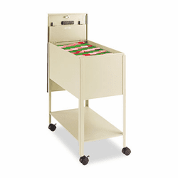 SAF5362PT Extra-Deep Locking Mobile Tub File, 13-1/2w x 24-3/4d x 28-1/4h, Putty By SAFCO PRODUCTS