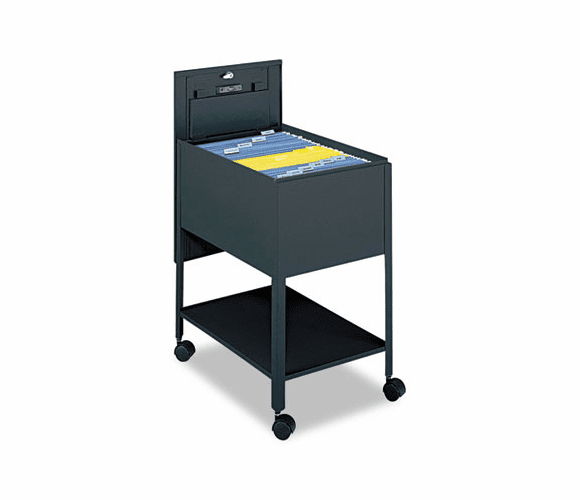 SAF5363BL Extra-Deep Locking Mobile Tub File, 16-1/2w x 24-3/4d x 28-1/4h, Black By SAFCO PRODUCTS
