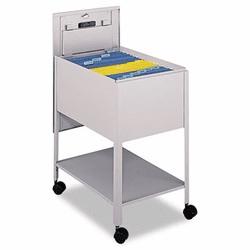 SAF5363GR Extra-Deep Locking Mobile Tub File, 16-1/2w x 24-3/4d x 28-1/4h, Gray By SAFCO PRODUCTS