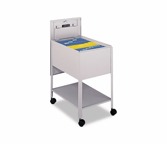 SAF5363GR Extra-Deep Locking Mobile Tub File, 16-1/2w x 24-3/4d x 28-1/4h, Gray By SAFCO PRODUCTS