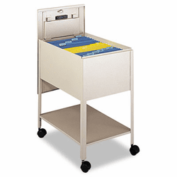 SAF5363PT Extra-Deep Locking Mobile Tub File, 16-1/2w x 24-3/4d x 28-1/4h, Putty By SAFCO PRODUCTS
