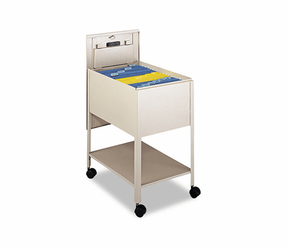 SAF5363PT Extra-Deep Locking Mobile Tub File, 16-1/2w x 24-3/4d x 28-1/4h, Putty By SAFCO PRODUCTS
