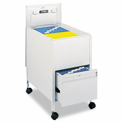 SAF5364GR Locking Mobile Tub File With Drawer, Letter Size, 17w x 26d x 28h, Gray By SAFCO PRODUCTS