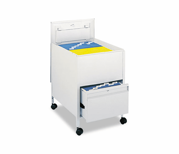 SAF5365GR Locking Mobile Tub File With Drawer, Legal Size, 20w x 26d x 28h, Gray By SAFCO PRODUCTS
