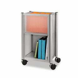 SAF5376GR Impromptu Mobile Storage Center, 16-1/2w x 11d x 26-3/4h, Metallic Gray By SAFCO PRODUCTS