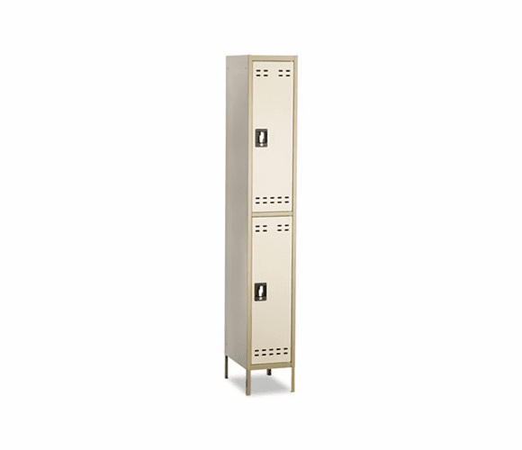 SAF5523TN Double Tier Locker, 12w x 18d x 78h, Two-Tone Tan By SAFCO PRODUCTS