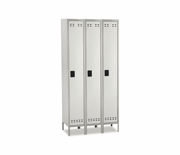 SAF5525GR Single Tier, Three-Column Locker, 36w x 18d x 78h, Two-Tone Gray By SAFCO PRODUCTS