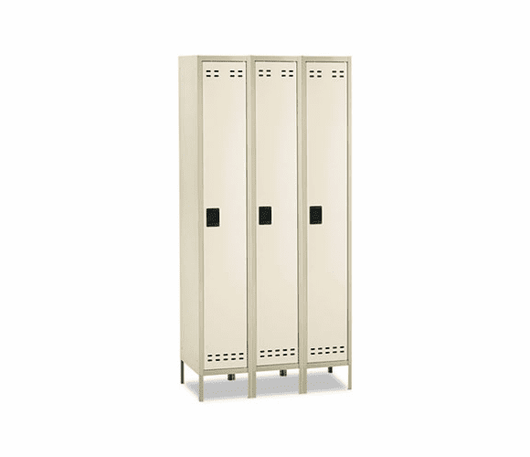 SAF5525TN Single Tier, Three-Column Locker, 36w x 18d x 78h, Two-Tone Tan By SAFCO PRODUCTS