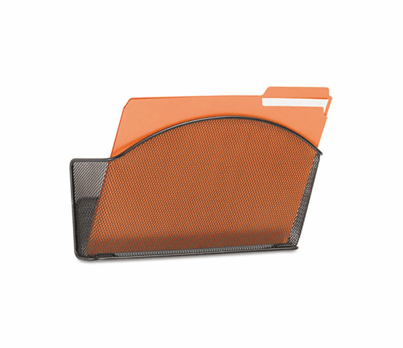 SAF5651BL Onyx Steel Wall Pocket, Letter, Black, 12 x 3 x 9 By SAFCO PRODUCTS