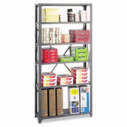 SAF6268 Commercial Steel Shelving Unit, 6 Shelves, 36w x 12d x 75h, Dark Gray By SAFCO PRODUCTS