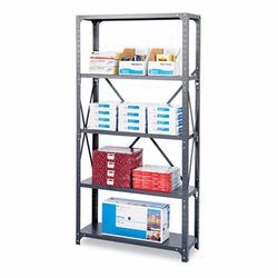 SAF6269 Commercial Steel Shelving Unit, 6 Shelves, 36w x 18d x 75h, Dark Gray By SAFCO PRODUCTS
