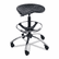 SAF6660BL Sit-Star Stool with Footring & Caster, 27-36h Seat, Black/Chrome By SAFCO PRODUCTS