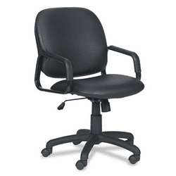 SAF7045BV Cava Collection High-Back Swivel/Tilt Chair, Black Frame/Black Vinyl By SAFCO PRODUCTS