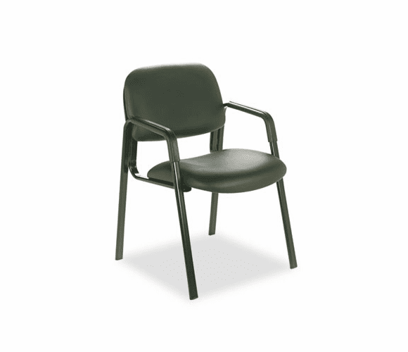 SAF7046BV Cava Collection Straight-Leg Guest Chair, Black Vinyl By SAFCO PRODUCTS