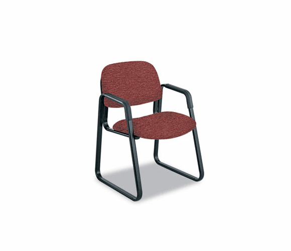SAF7047BG Cava Urth Collection Sled Base Guest Chair, Burgundy By SAFCO PRODUCTS