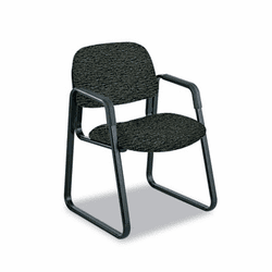 SAF7047BL Cava Urth Collection Sled Base Guest Chair, Black By SAFCO PRODUCTS
