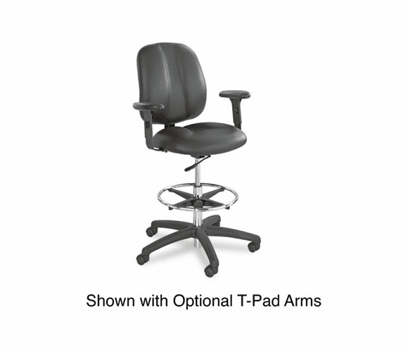 SAF7084BL Apprentice II Extended Height Chair, Black Vinyl By SAFCO PRODUCTS
