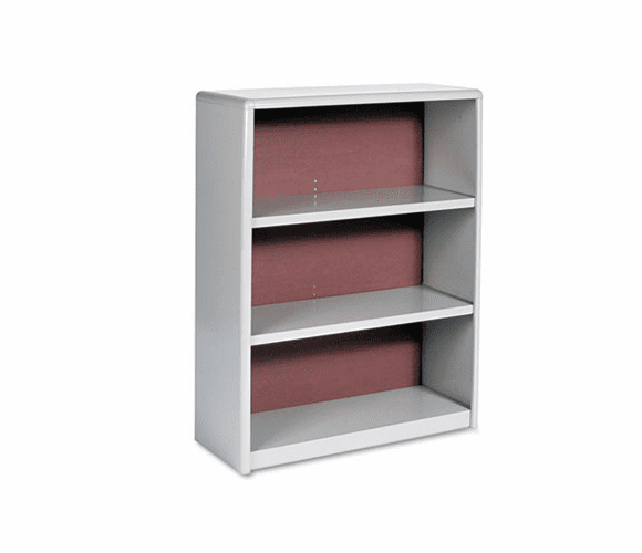 SAF7171GR Value Mate Series Bookcase, 3 Shelves, 31-3/4w x 13-1/2d x 41h, Gray By SAFCO PRODUCTS