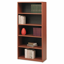 SAF7173CY Value Mate Series Bookcase, 5 Shelves, 31-3/4w x 13-1/2d x 67h, Cherry By SAFCO PRODUCTS