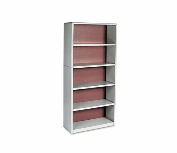 SAF7173GR Value Mate Series Bookcase, 5 Shelves, 31-3/4w x 13-1/2d x 67h, Gray By SAFCO PRODUCTS