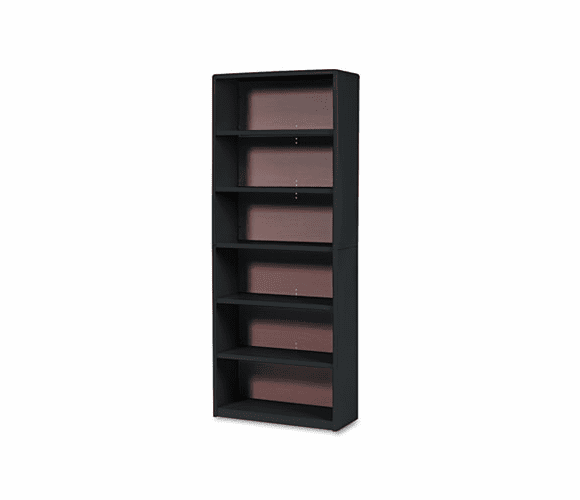 SAF7174BL Value Mate Series Bookcase, 6 Shelves, 31-3/4w x 13-1/2d x 80h, Black By SAFCO PRODUCTS