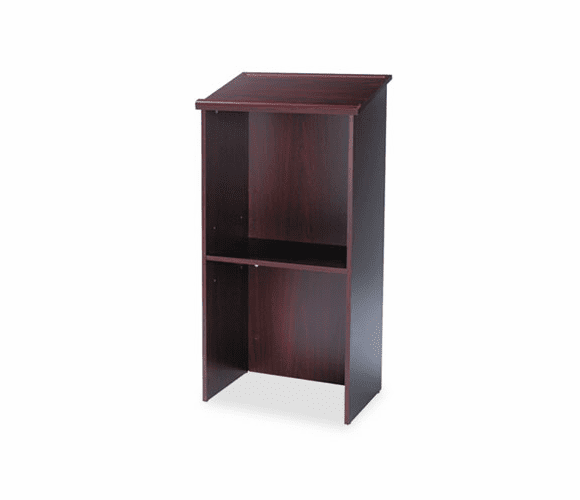 SAF8915MH Stand-Up Lectern, 23w x 15-3/4d x 46h, Mahogany By SAFCO PRODUCTS