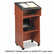 SAF8917CY Lectern Base/Media Cart, 21-1/4w x 17-1/2d x 33-3/4h, Cherry By SAFCO PRODUCTS