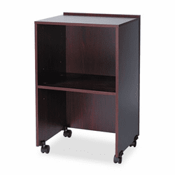SAF8917MH Lectern Base/Media Cart, 21-1/4w x 17-1/2d x 33-3/4h, Mahogany By SAFCO PRODUCTS